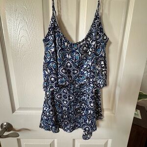 White House black market dressy tank top with little beads